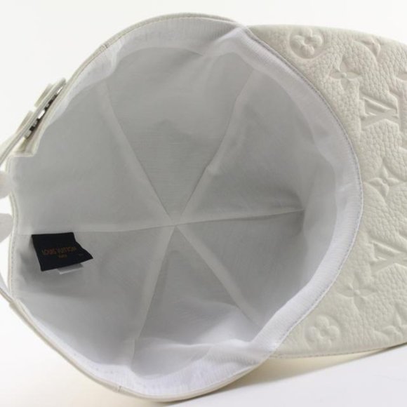Louis Vuitton Virgil Monogram Taurillon Leather Casquette Baseball Cap 12LVJ1025